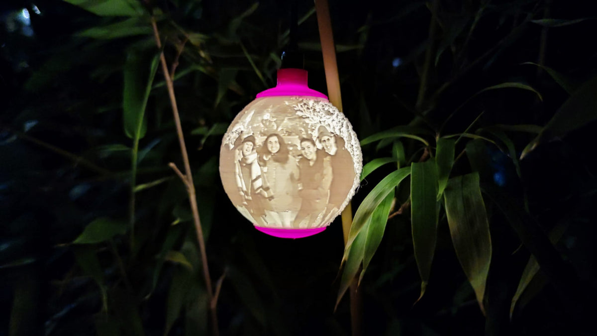 Bola de Navidad personalizada con foto · Ø64 mm