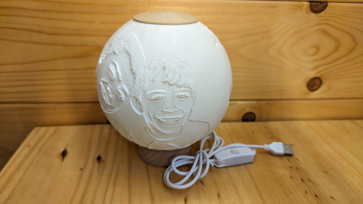 Bola litográfica personalizada BRET3D — versión XL, fotografía 3